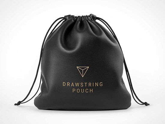 Leather Drawstring Pouch work22-1
